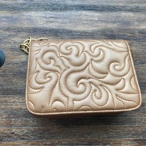 Shimmer Beige Clutch